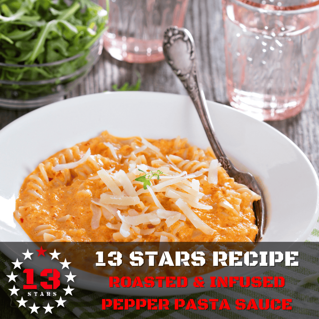  13 Stars Hot Sauce - Recipes - Roasted & Infused Pepper Pasta Sauce