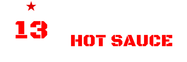 13 Stars Hot Sauce logo with text that says 13 Stars Hot Sauce