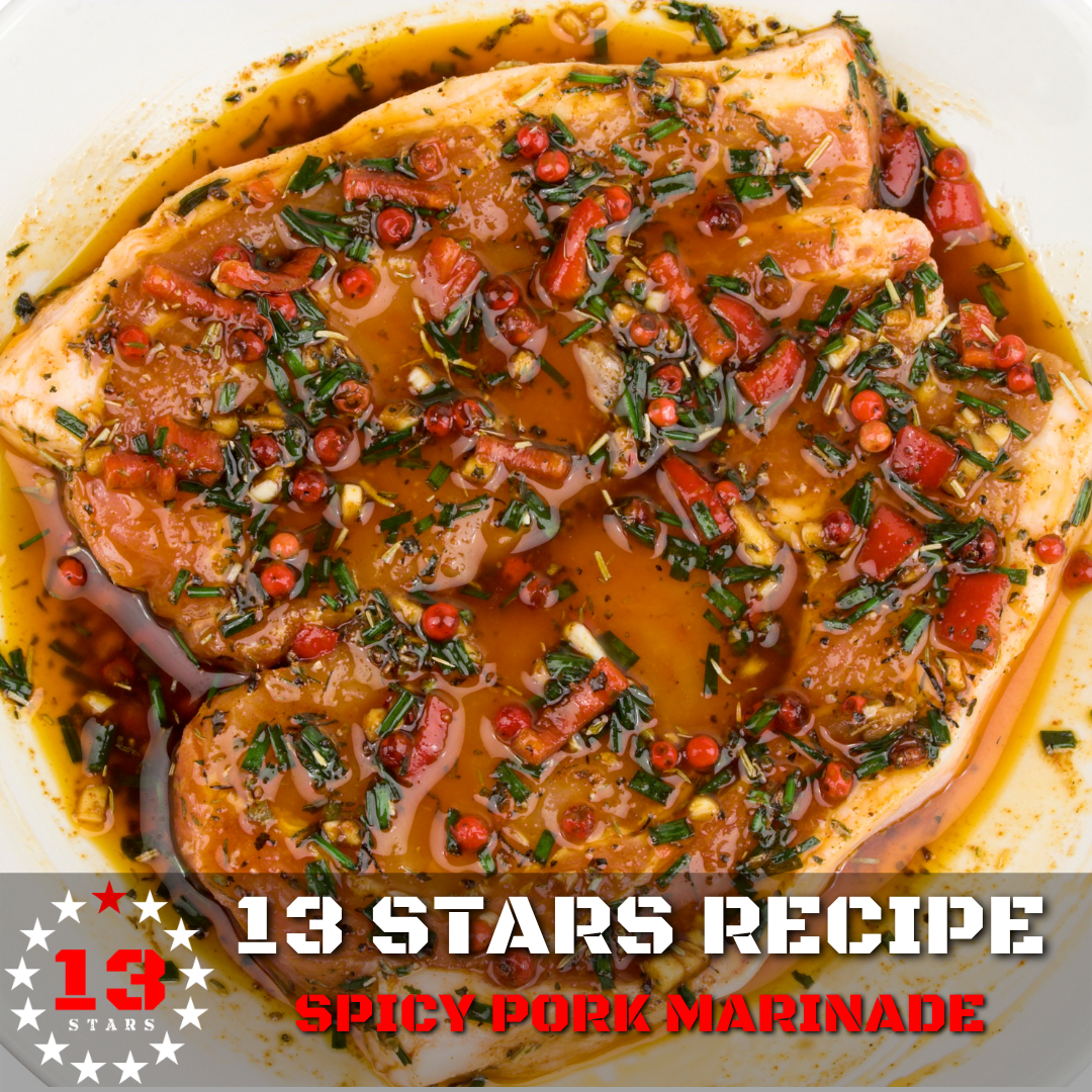 13 Stars recipe spicy pork marinade