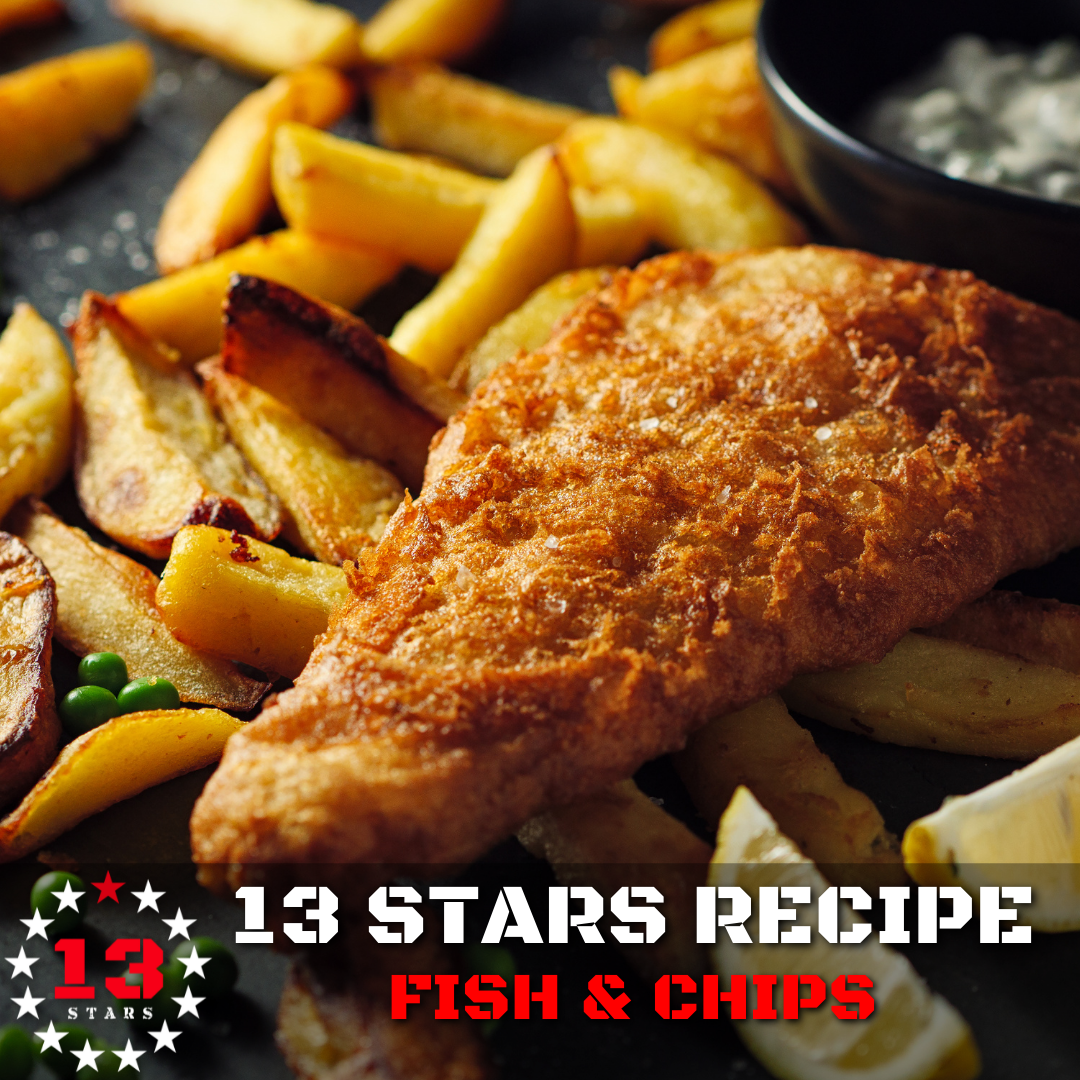 13 Stars Recipe Spicy fish and chips