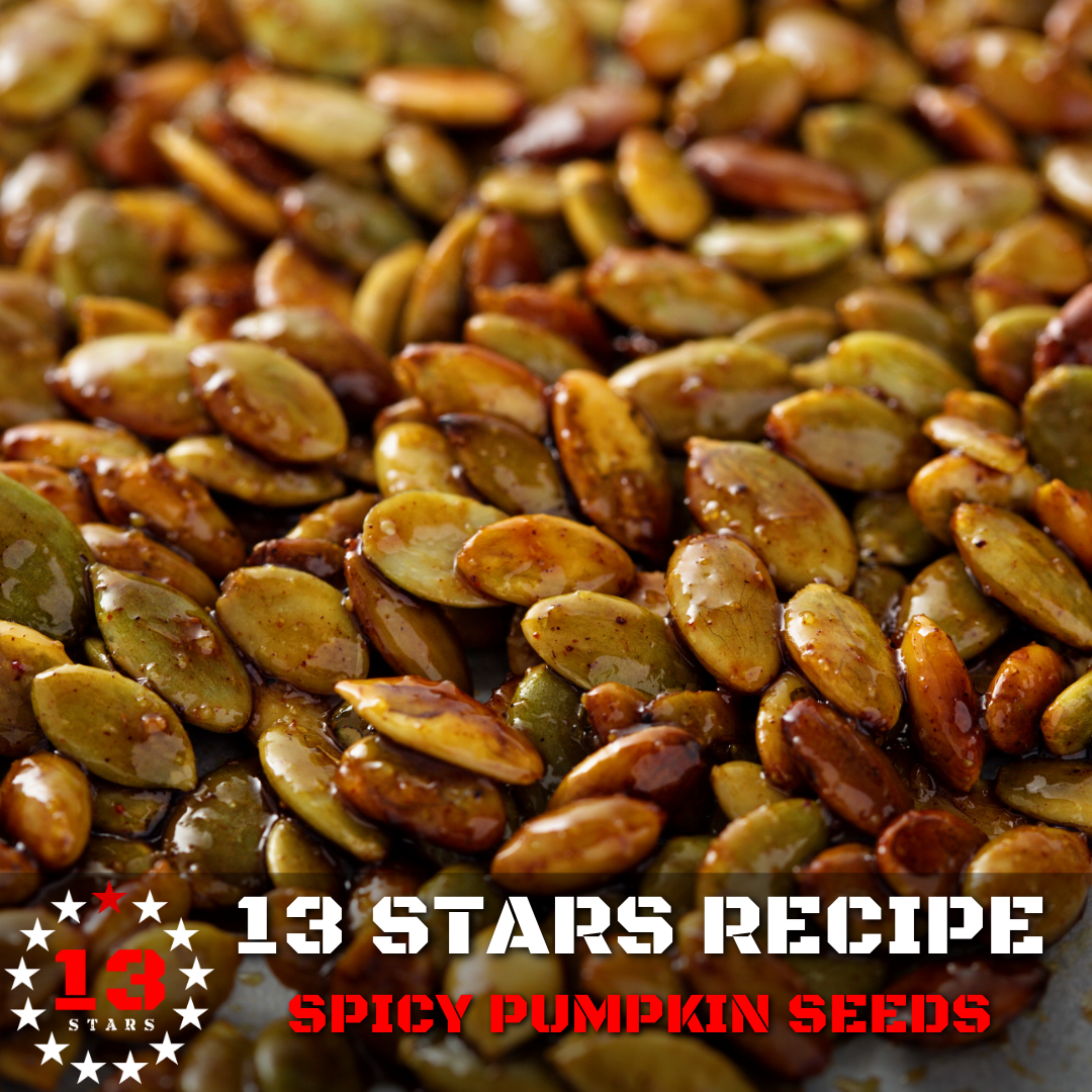 13 Stars Hot Sauce recipe spicy pumpkin seeds