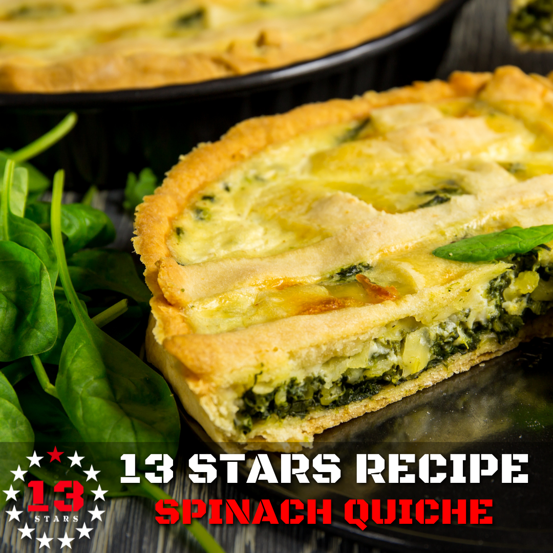 13 Stars - Hot Sauce - Recipes - Spinach Quiche