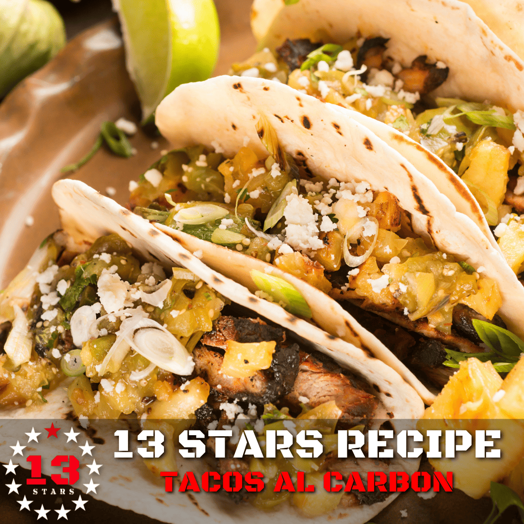 13 Stars Recipe Tacos al Carbon