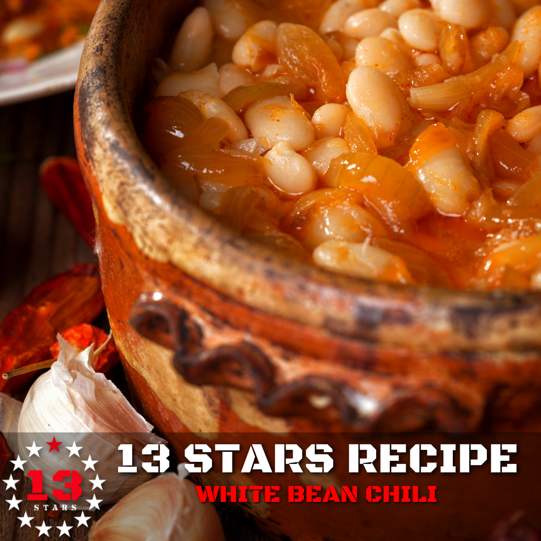 13 Stars Hot Sauce - Slow Cooker White Bean Chili