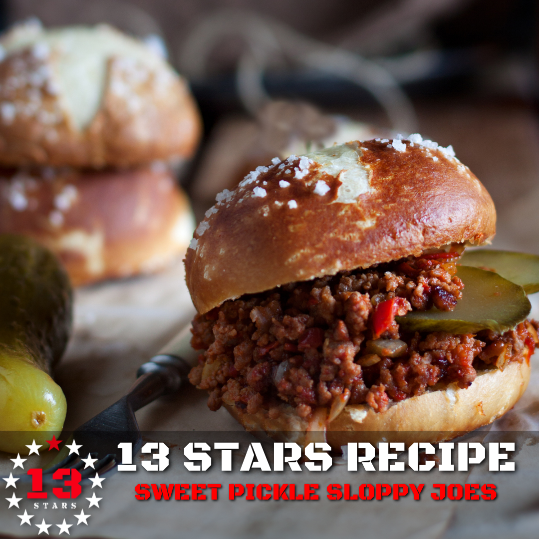 13 Stars - Hot Sauce - Recipes - Spicy Pickle Sloppy Joes