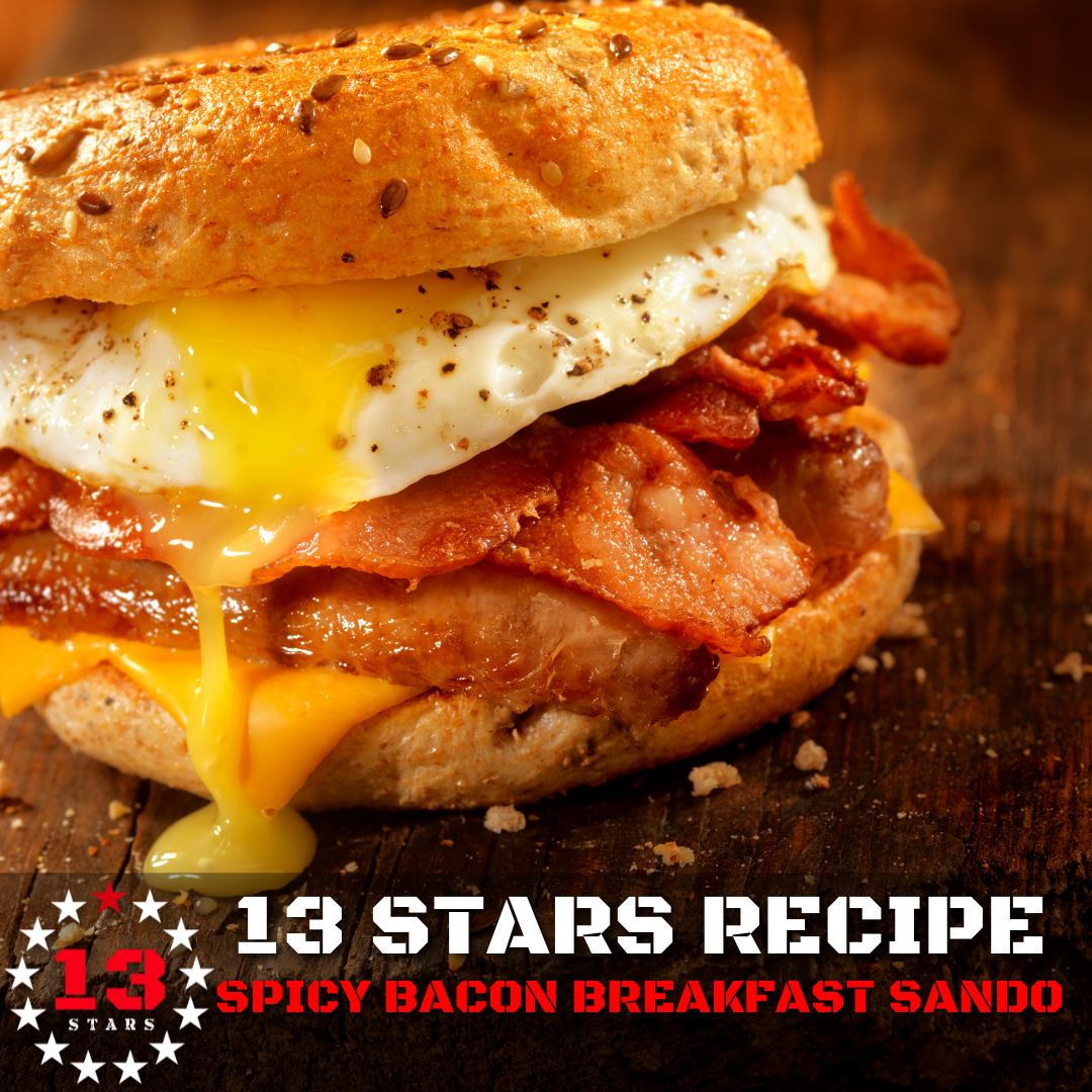 Spicy Bacon Breakfast Sandwich