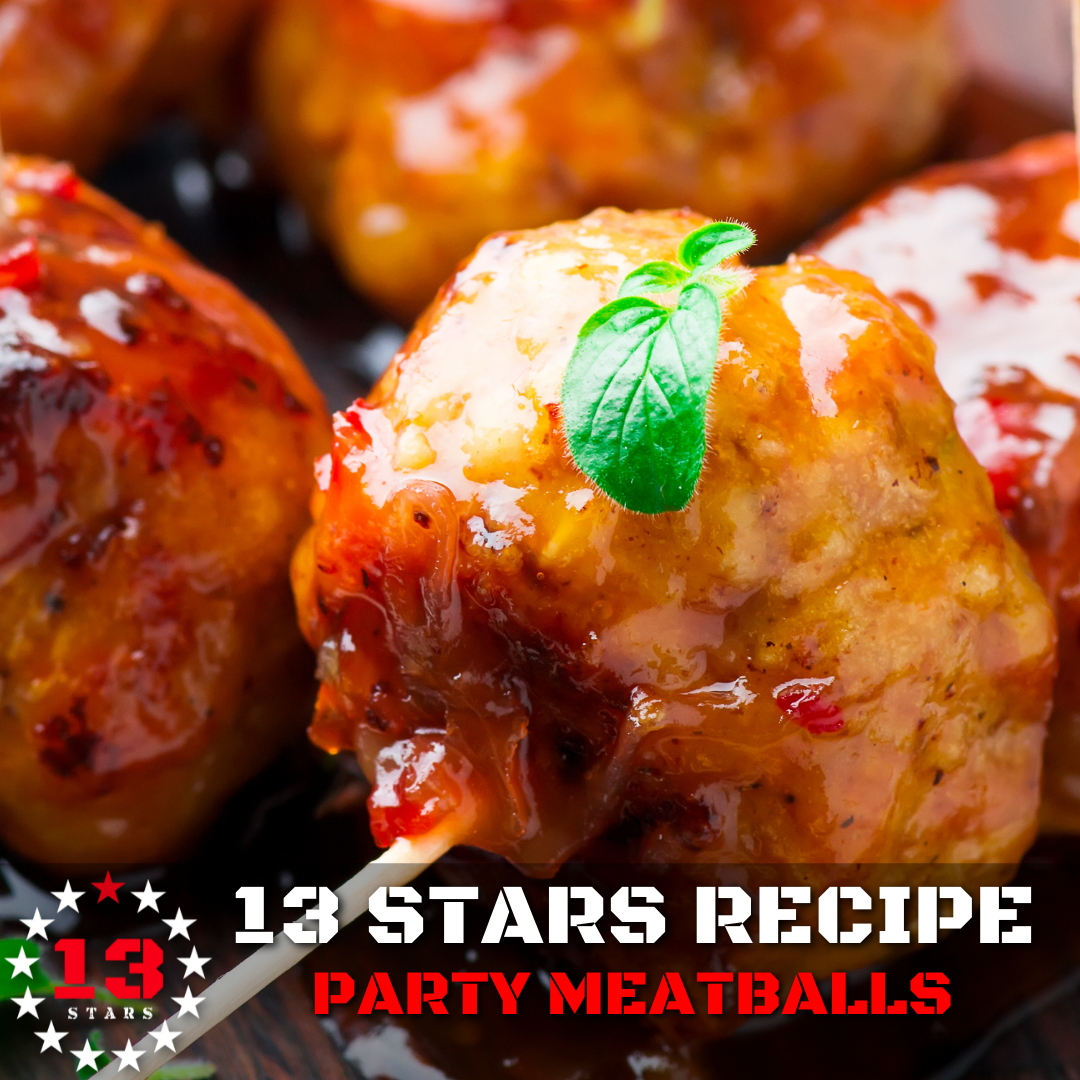 13 Stars - Hot Sauce - Recipes - Party Meatballs