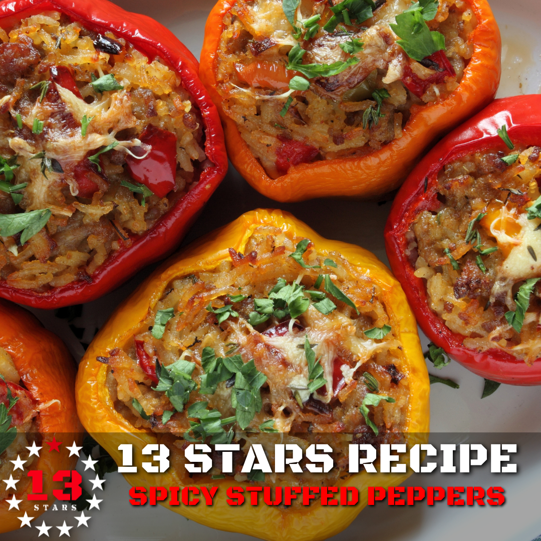 13 Stars - Hot Sauce - Recipes - Spicy Stuffed Peppers
