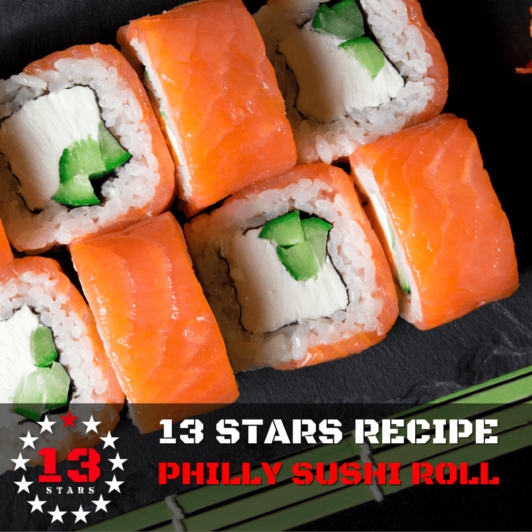13 Stars Hot Sauce Recipes - Philly Sushi Rolls