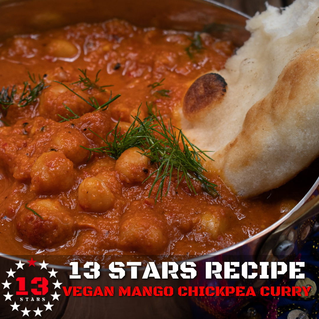 13 Stars - Hot Sauce - Recipes - Vegan Mango Chickpea Curry