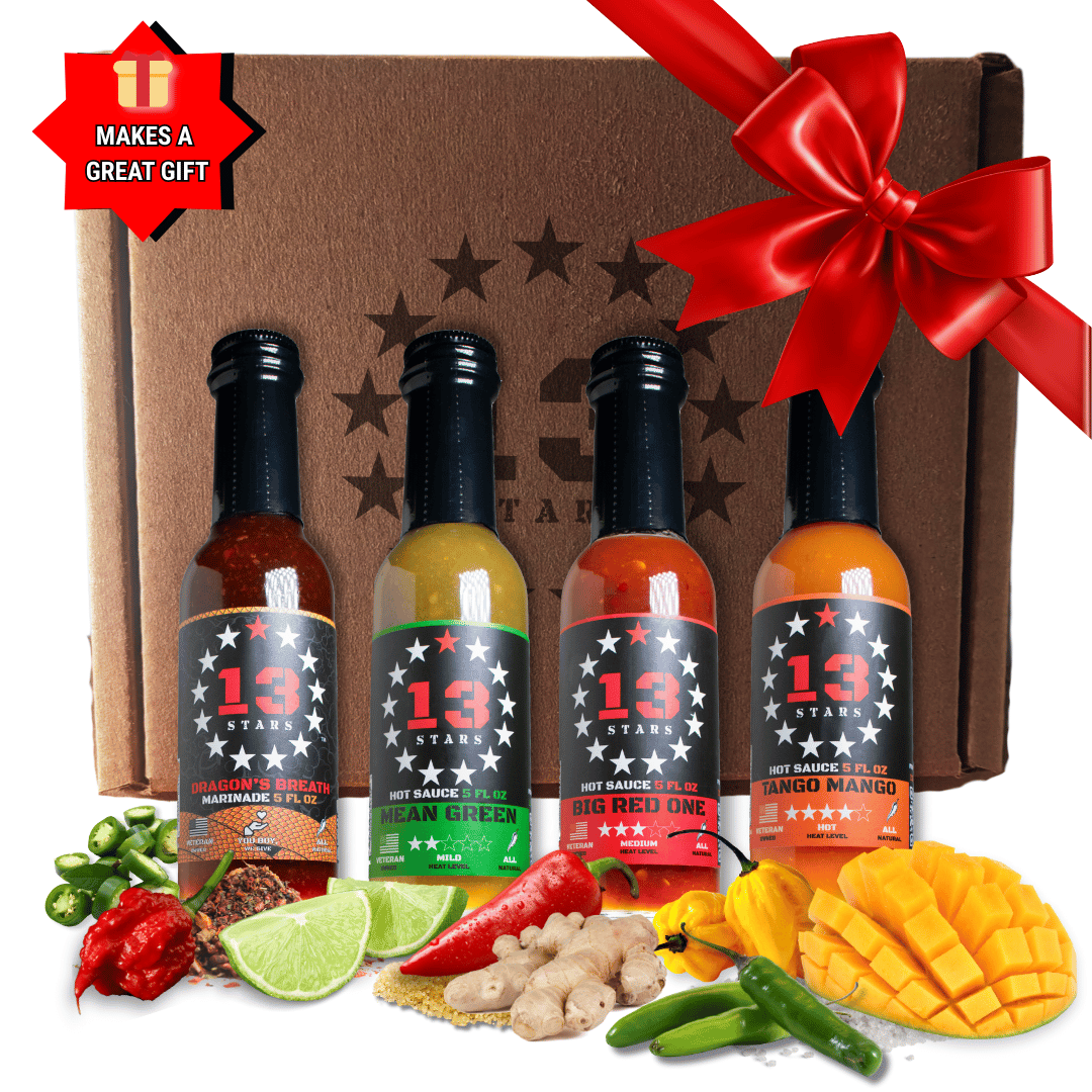 4 - Pack Variety Bundle - 13 Stars Hot Sauce