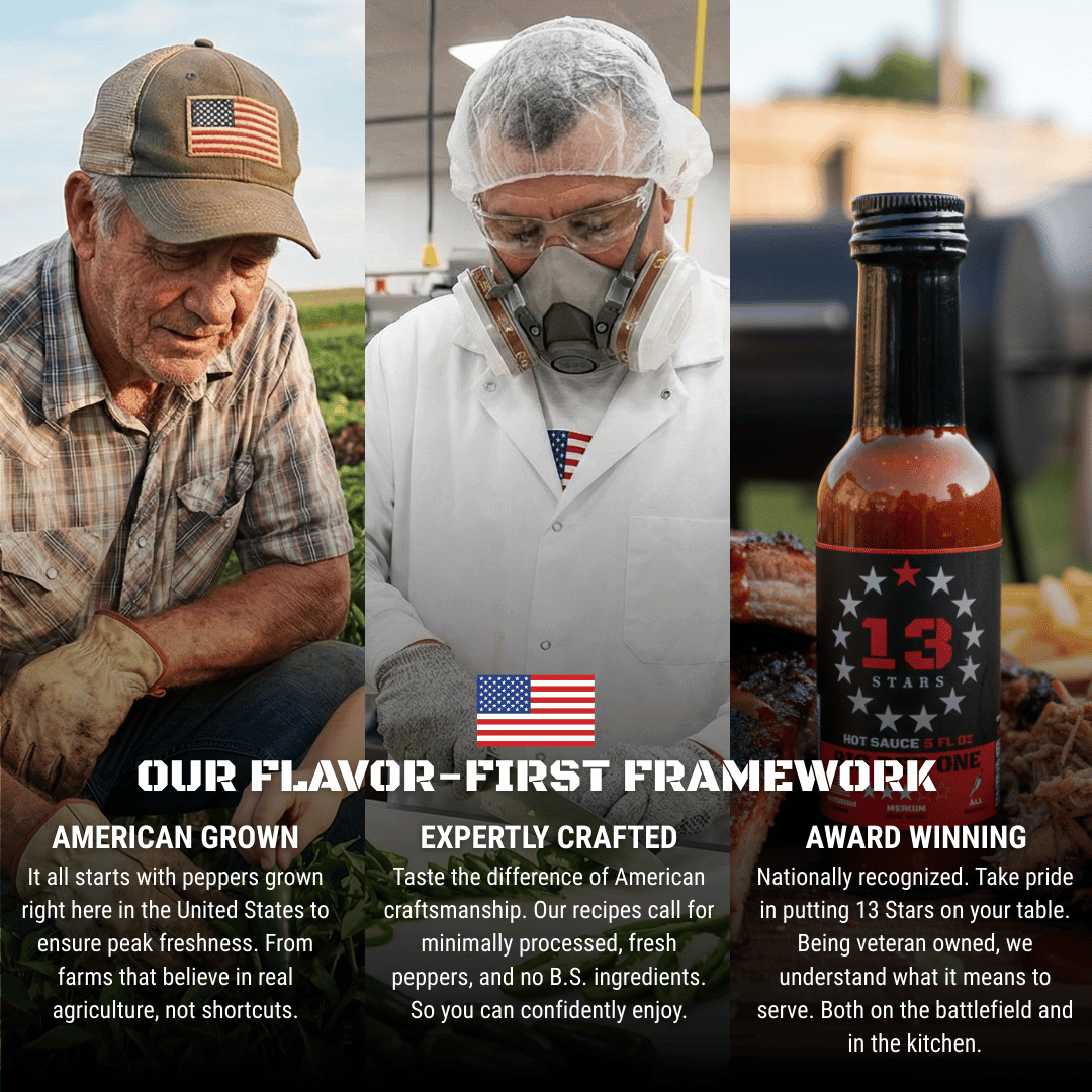 4 - Pack Variety Bundle - 13 Stars Hot Sauce