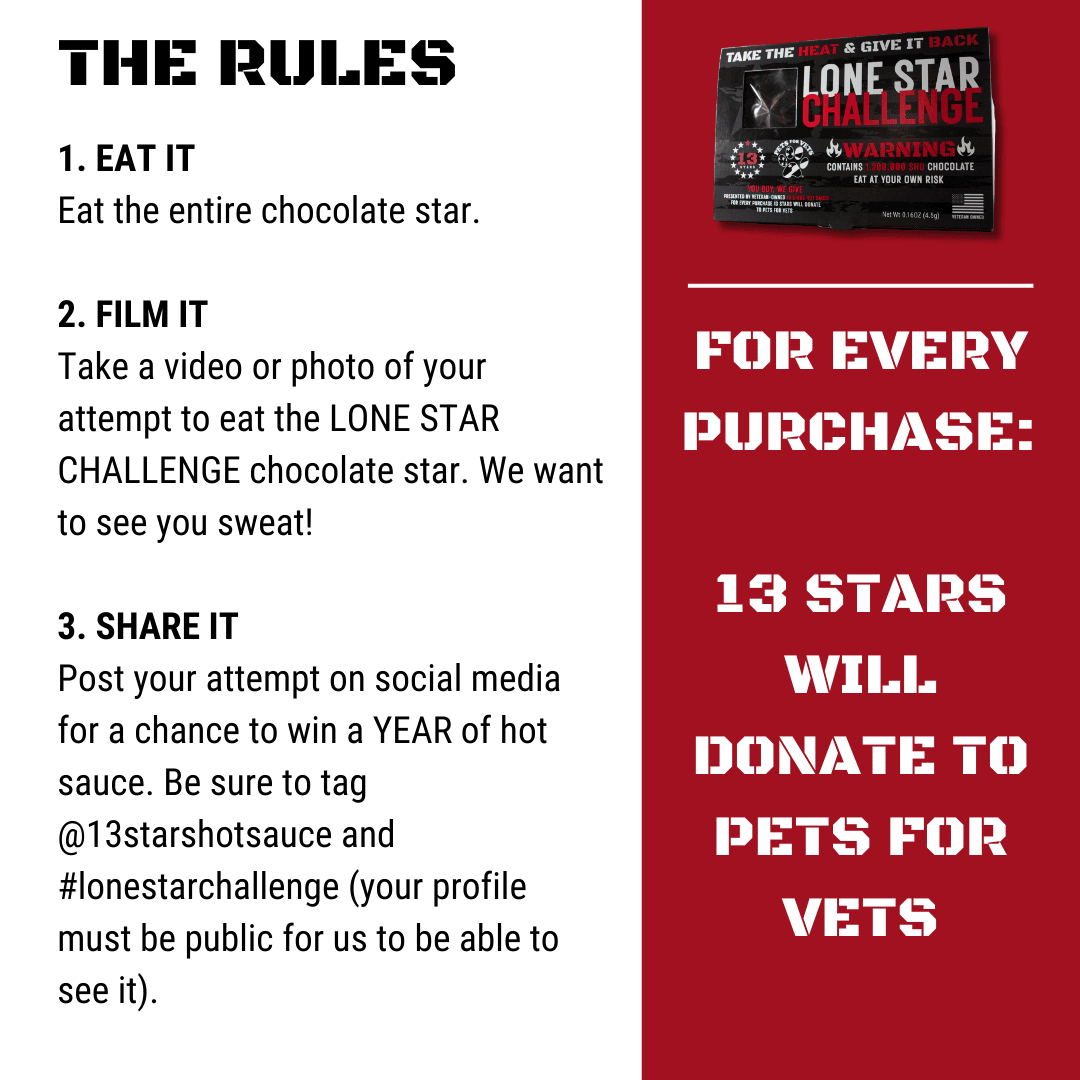 13 Stars Lone Star Challenge Rules
