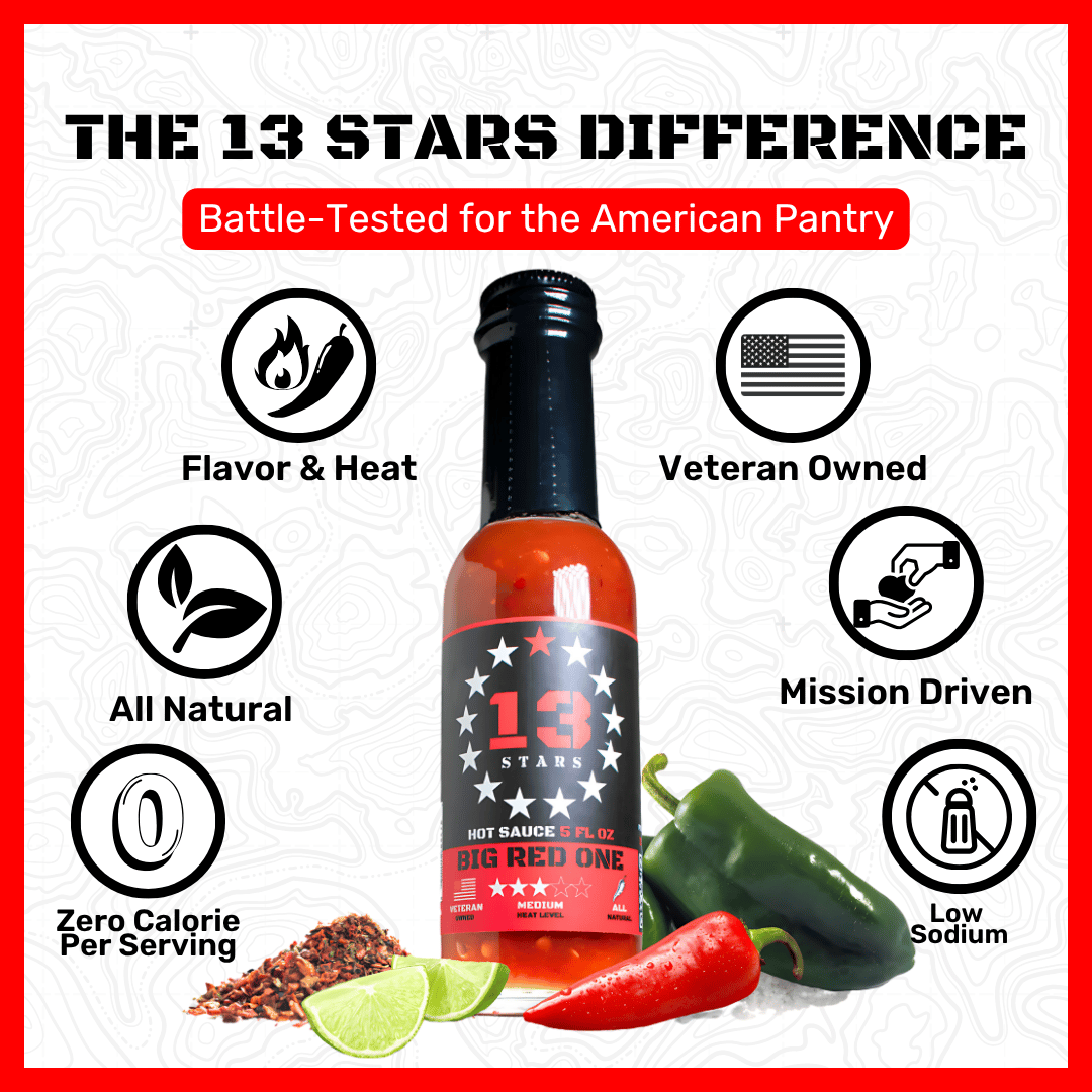Big Red One - Hot Sauce - 13 Stars Hot Sauce