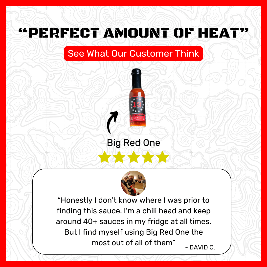 Big Red One - Hot Sauce - 13 Stars Hot Sauce