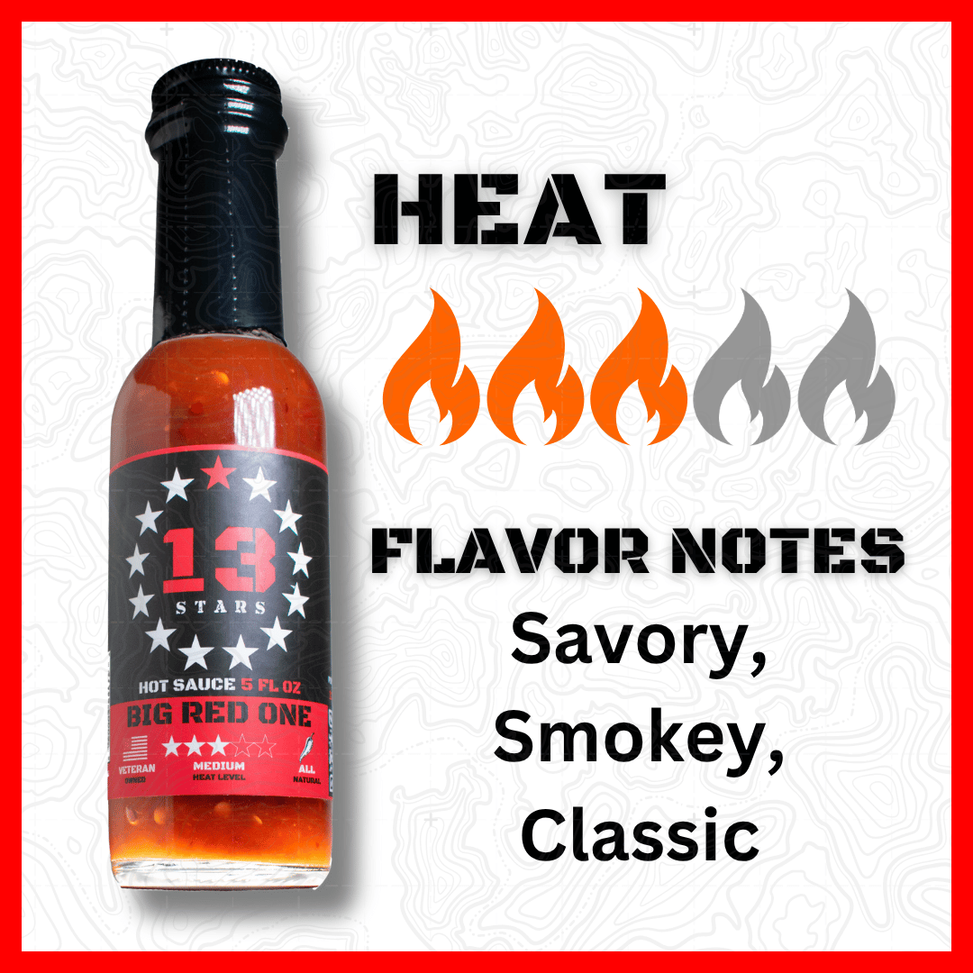 Big Red One - Hot Sauce - 13 Stars Hot Sauce