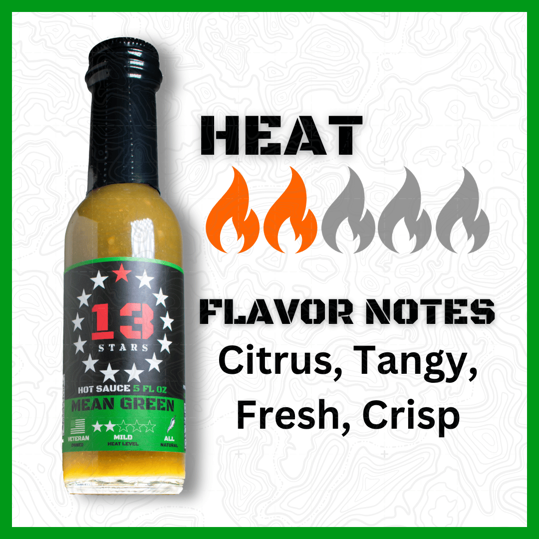 Mean Green - Hot Sauce - 13 Stars Hot Sauce
