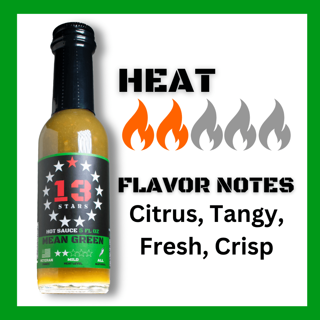 Mean Green - Hot Sauce - 13 Stars Hot Sauce
