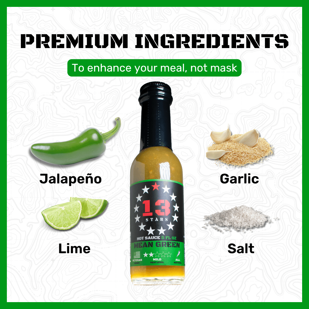 Mean Green - Hot Sauce - 13 Stars Hot Sauce