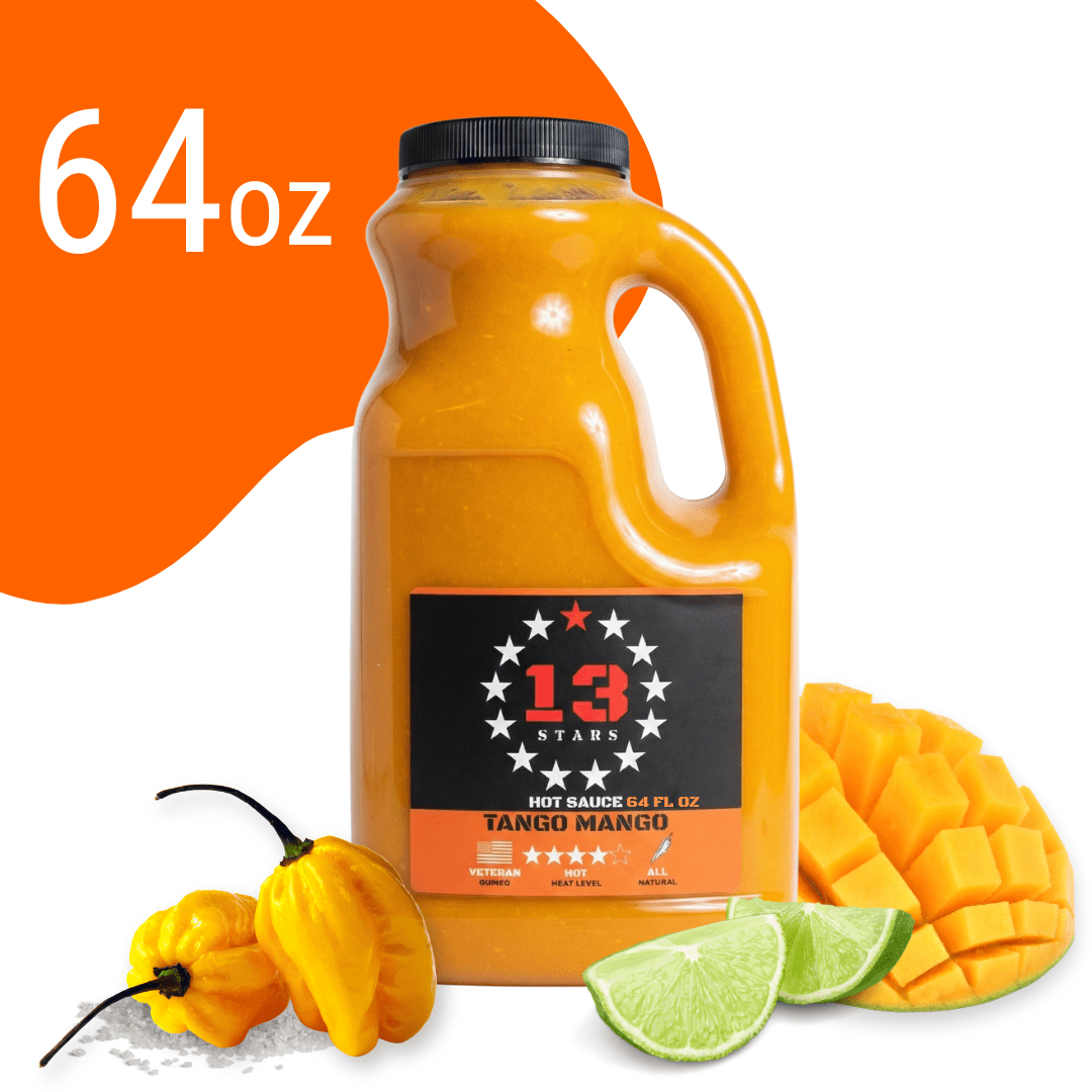 13 Stars - Hot Sauce - Tango Mango 64oz 13 Stars - Hot Sauce - Tango Mango 64oz