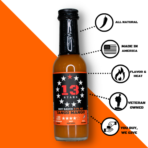 13 Stars Hot Sauce - Tango Mango - Hot Hot Sauce